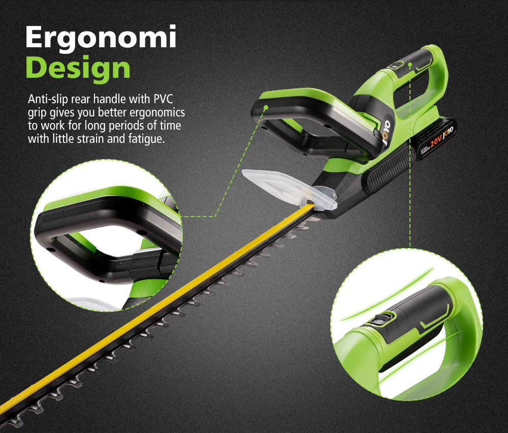 JOYO 20V Cordless Hedge Trimmer Lithium-Ion Electric Garden Tool - Sunyee