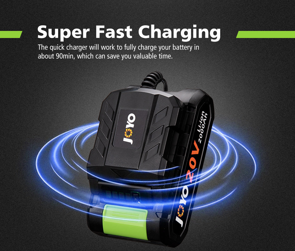 JOYO 20V Cordless Hedge Trimmer Lithium-Ion Electric Garden Tool - Sunyee