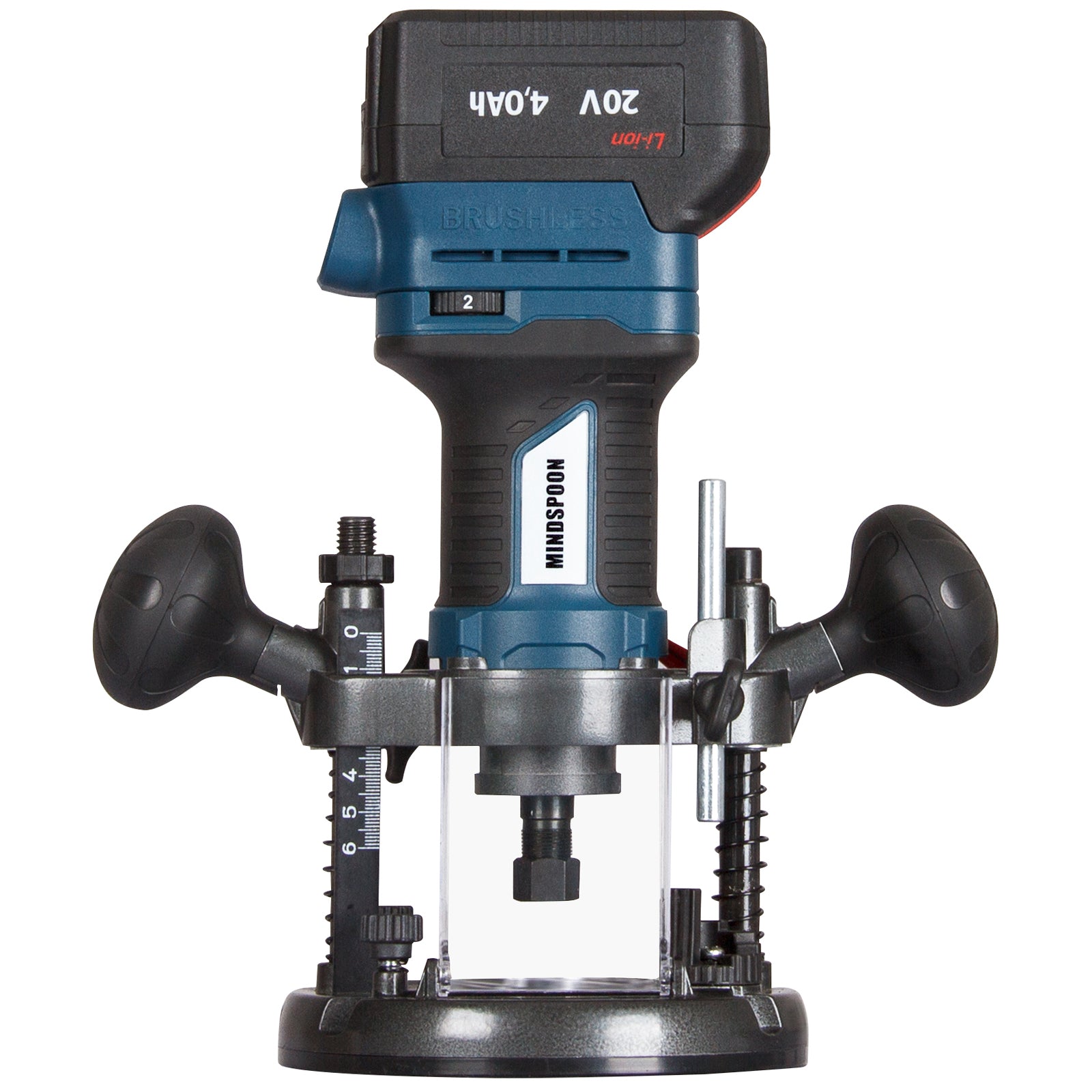 MindSpoon 1/4 inch 6mm Cordless Electric Plunge Wood Router - Sunyee