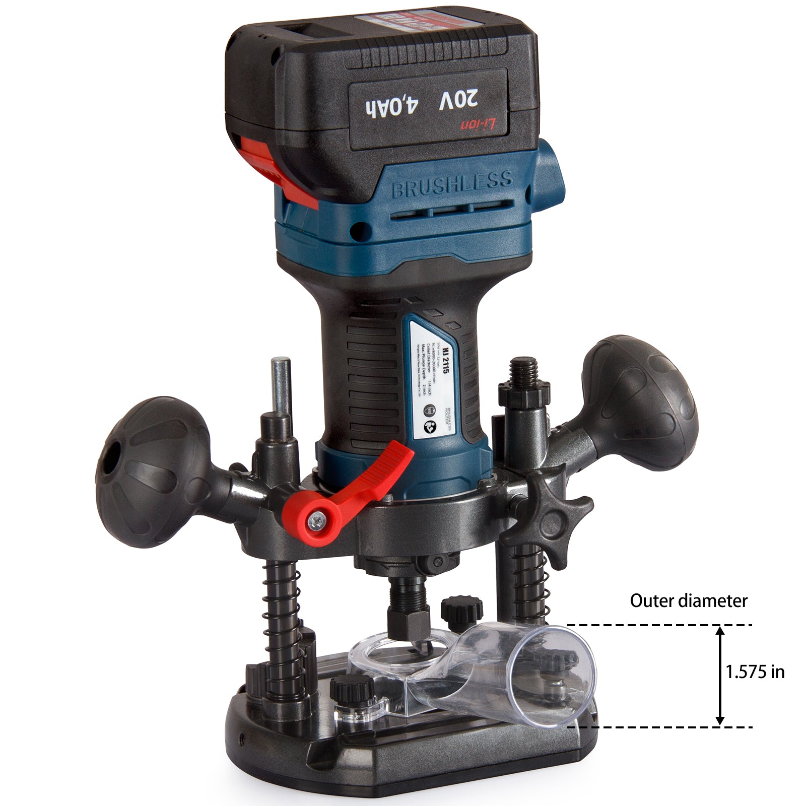 MindSpoon 1/4 inch 6mm Cordless Electric Plunge Wood Router - Sunyee