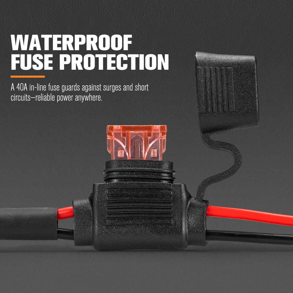 Lightfox 2 Way High Beam Wiring Harness w/ DT 3-Pin Connectors For LED Pod Light - Sunyee