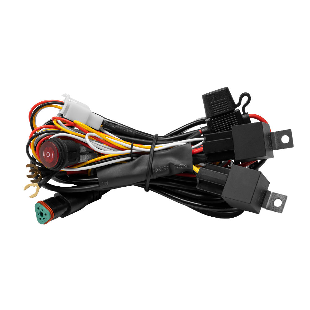 Lightfox High Beam Wiring Harness with DT 3-Pin Connectors For LED Pod Light - Sunyee