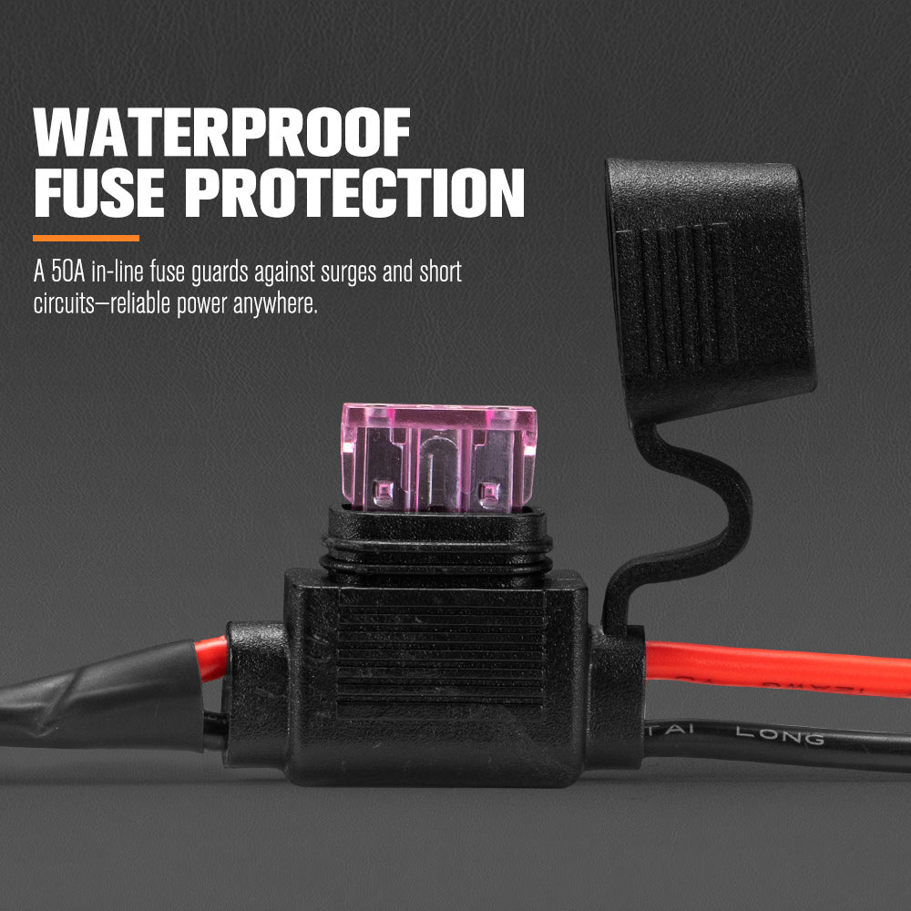 Lightfox High Beam Wiring Harness with DT 3-Pin Connectors For LED Pod Light - Sunyee