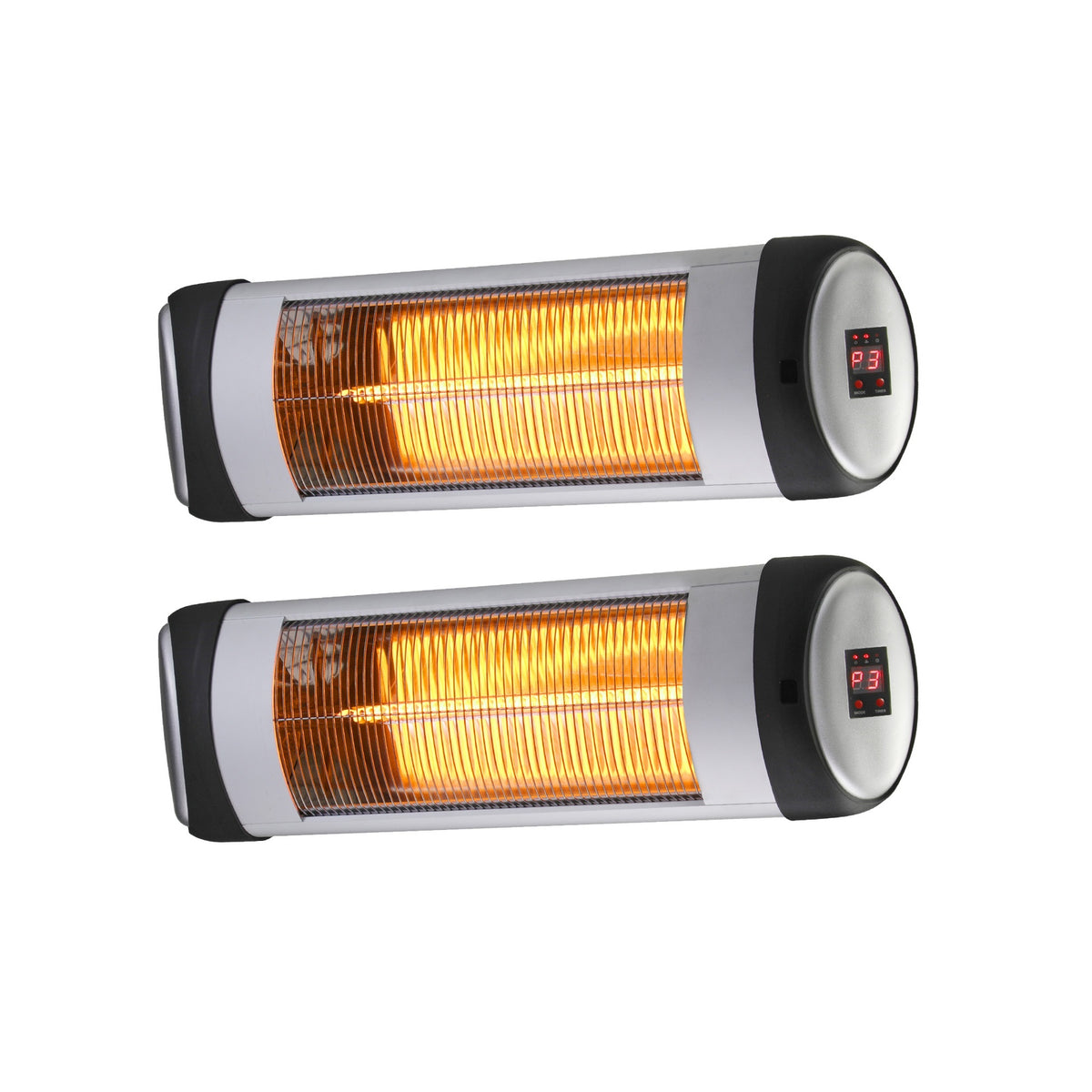 Vevare Electric Infrared Radiant Heater 2x1500W Patio Space Strip Heater Remote - Sunyee