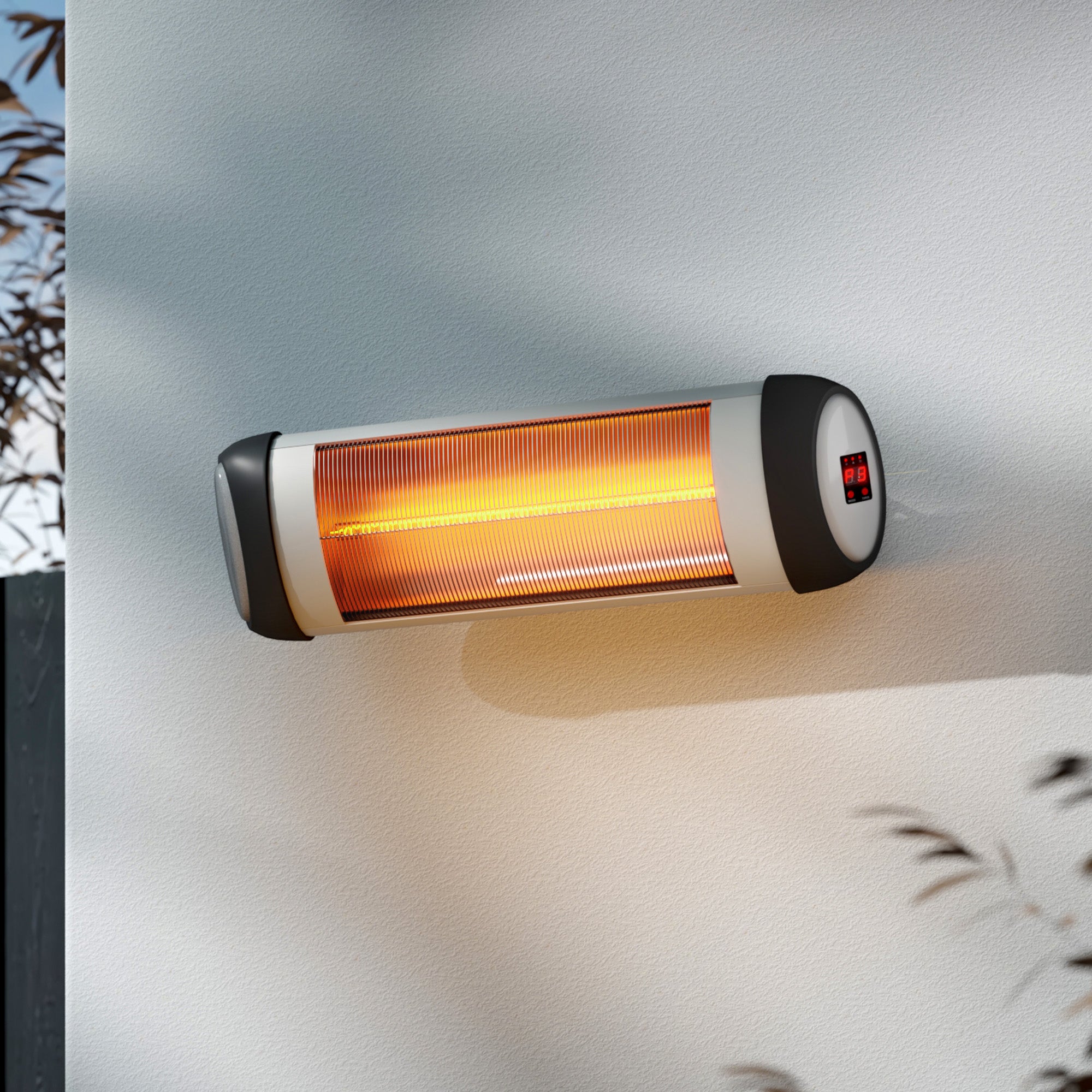 Vevare Electric Strip Infrared Heater Radiant 1500W Outdoor Space Heaters Remote - Sunyee