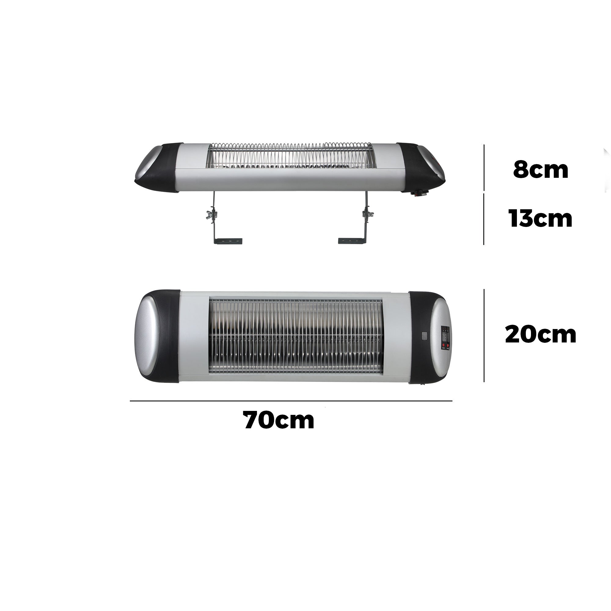 Vevare Electric Strip Infrared Heater Radiant 1500W Outdoor Space Heaters Remote - Sunyee