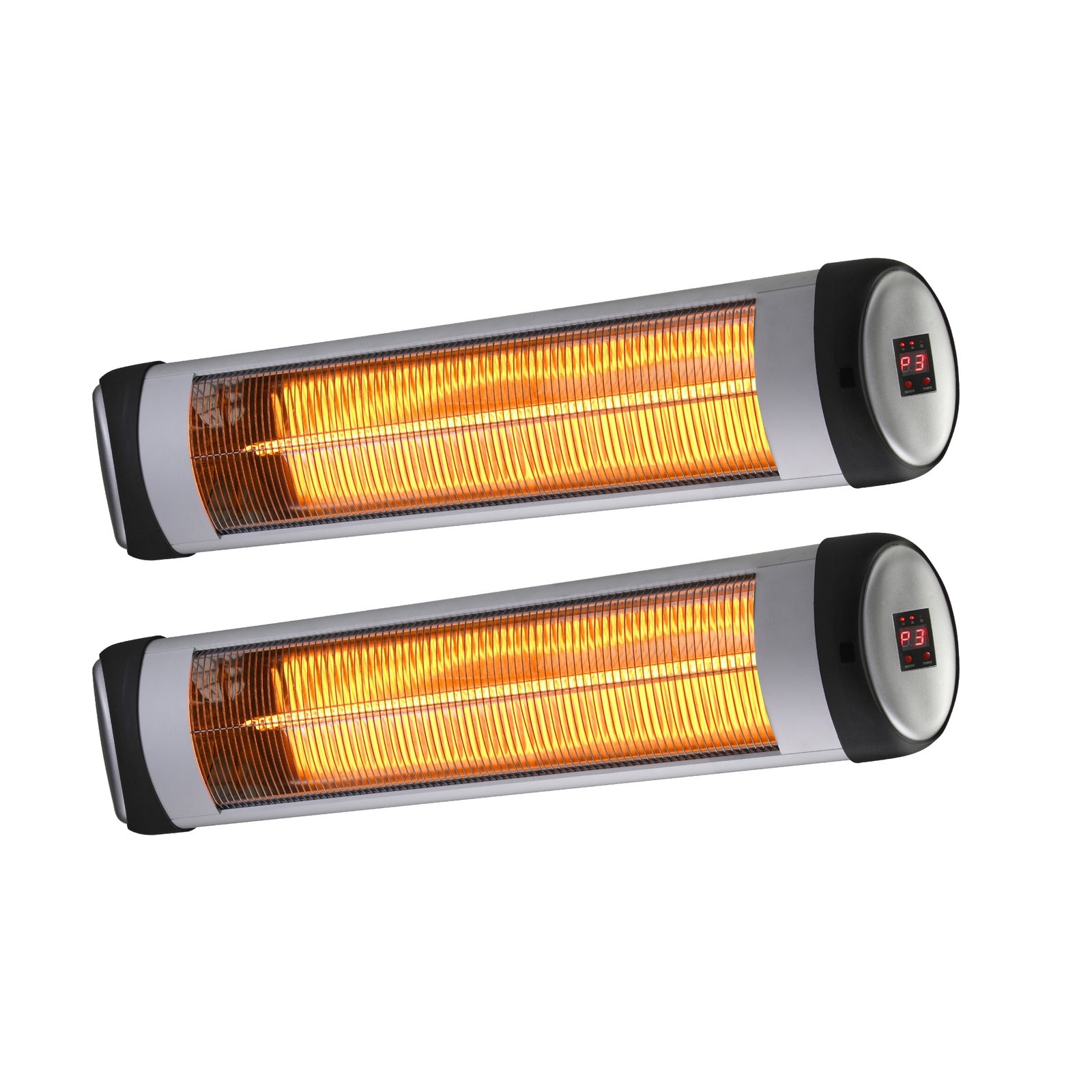 Vevare Electric Strip Infrared Heater Radiant 2PCS 2500W Patio Space Heaters - Sunyee