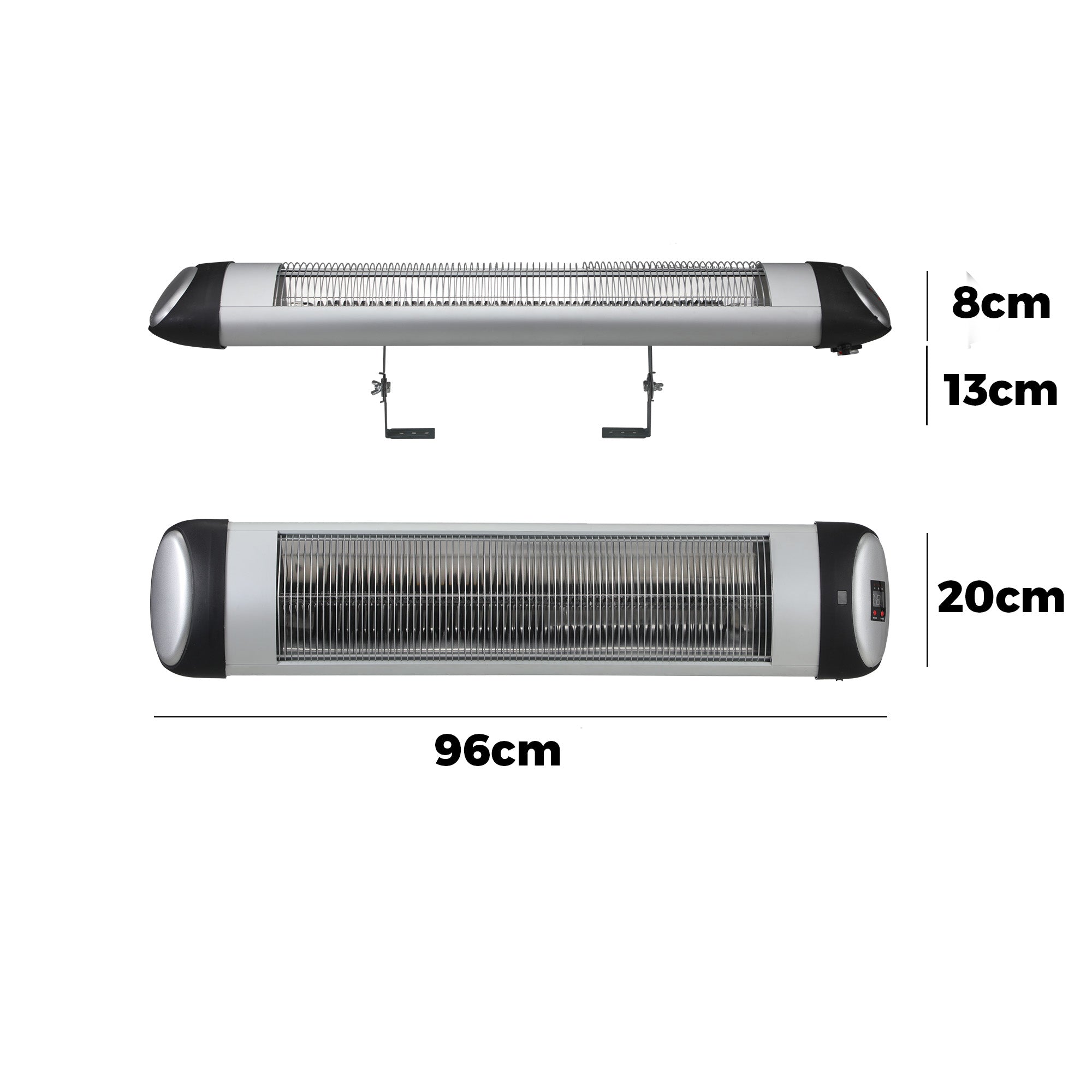 Vevare Electric Strip Infrared Heater Radiant 2500W Patio Space Heaters Outdoor - Sunyee