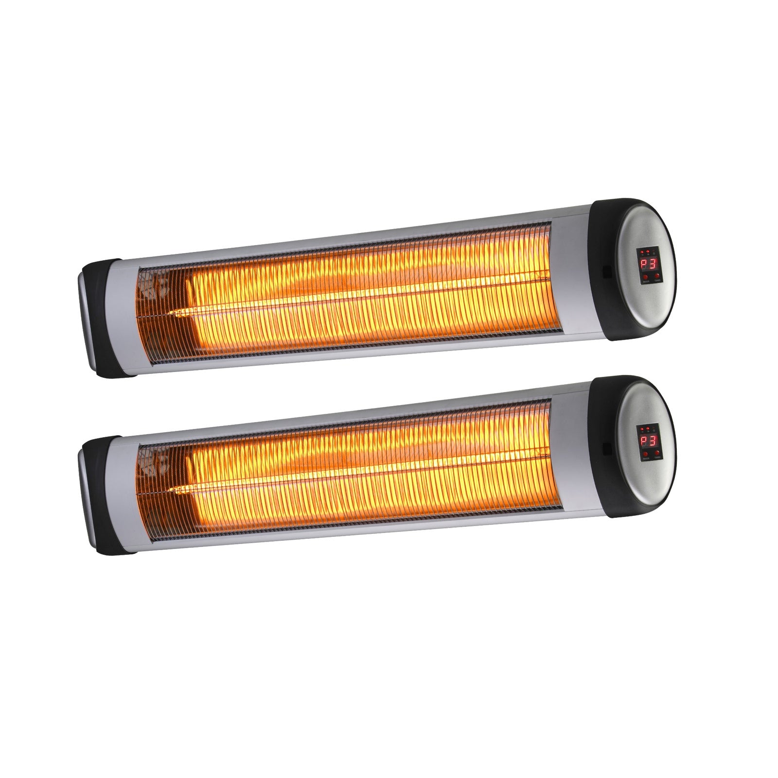Vevare Electric Strip Infrared Heater Radiant 2x 3000W Patio Space Heater Remote - Sunyee