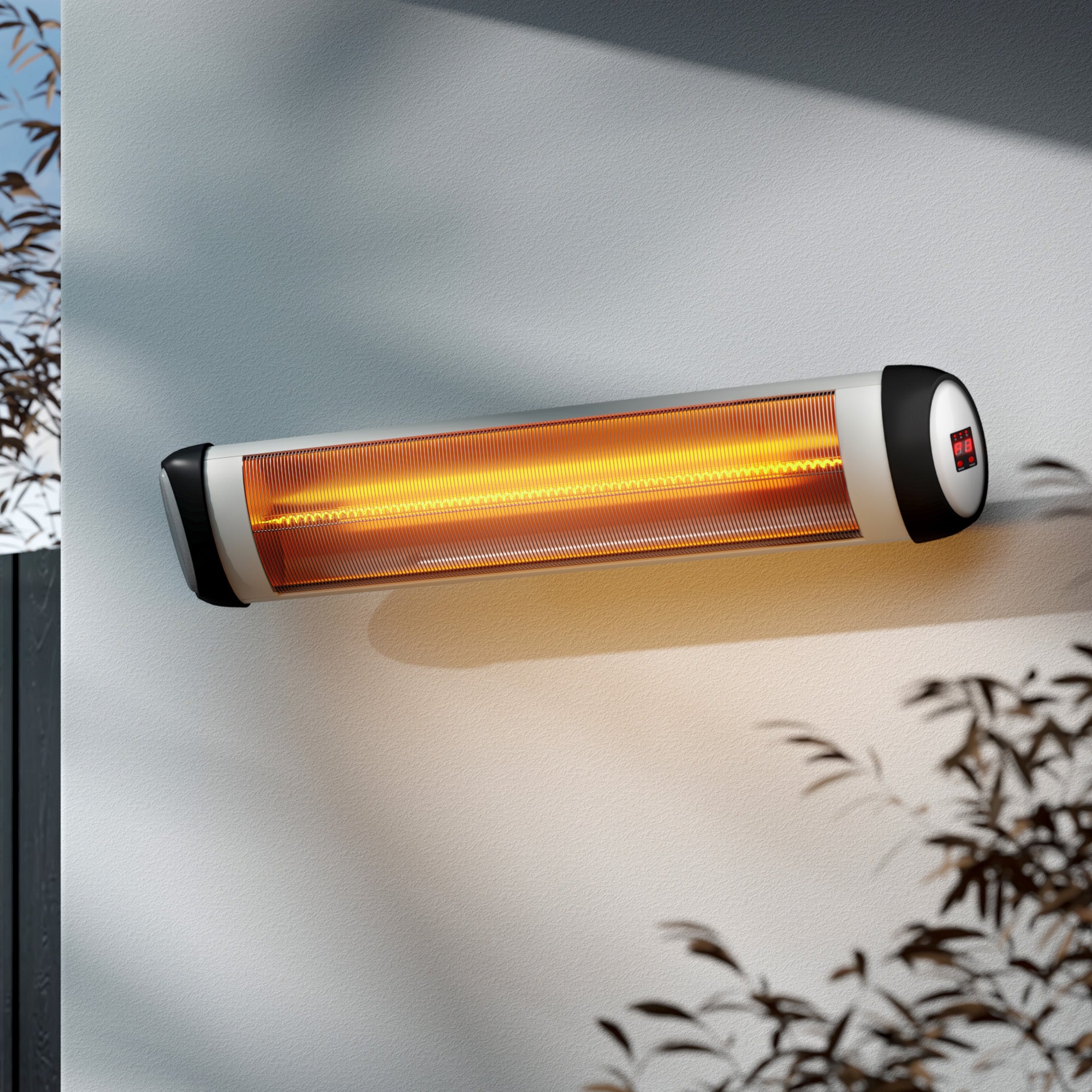 Vevare Electric Strip Infrared Heater Radiant 3000W Outdoor Space Heaters Remote - Sunyee