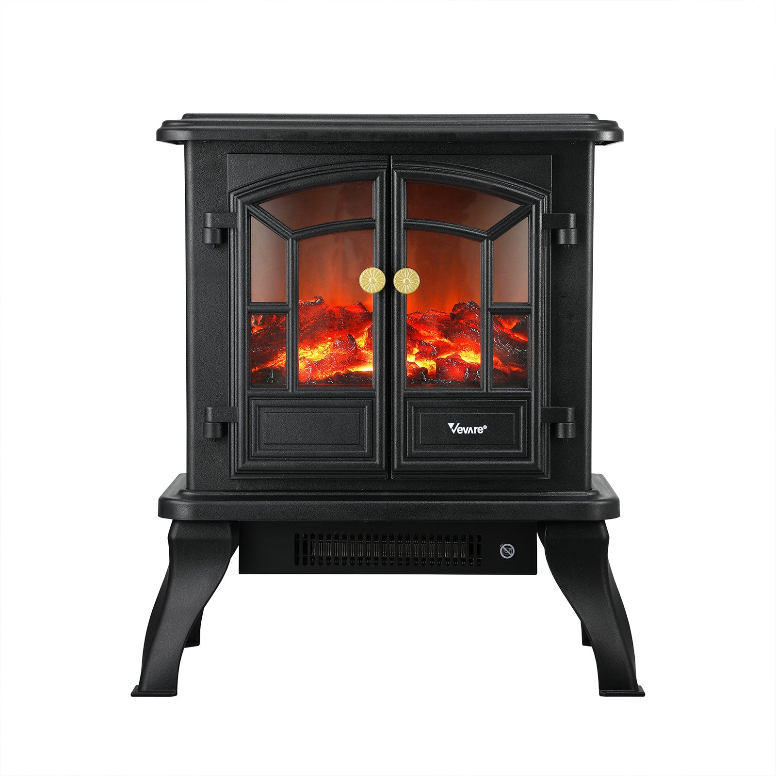 Vevare Electric Fireplace Heater Freestanding 3D Flame Effect Indoor 2000W - Sunyee