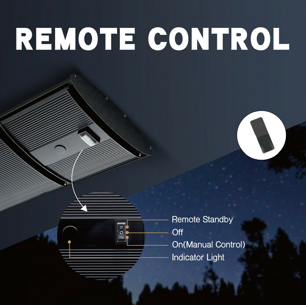 Electric Infrared Radiant Strip Heater Outdoor 2400W Panel Heat Bar w/ Remote - Sunyee