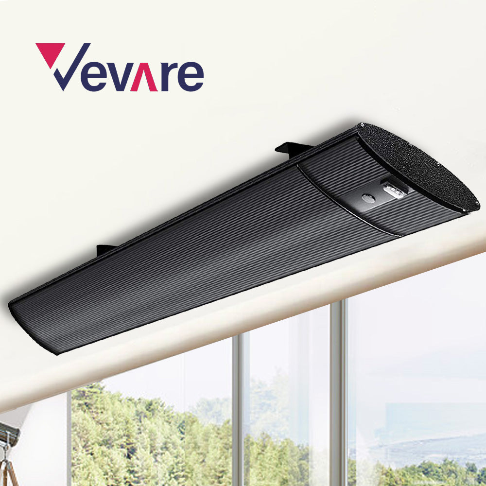 Electric Infrared Radiant Strip Heater Outdoor Panel Heat Remote Control 1800W