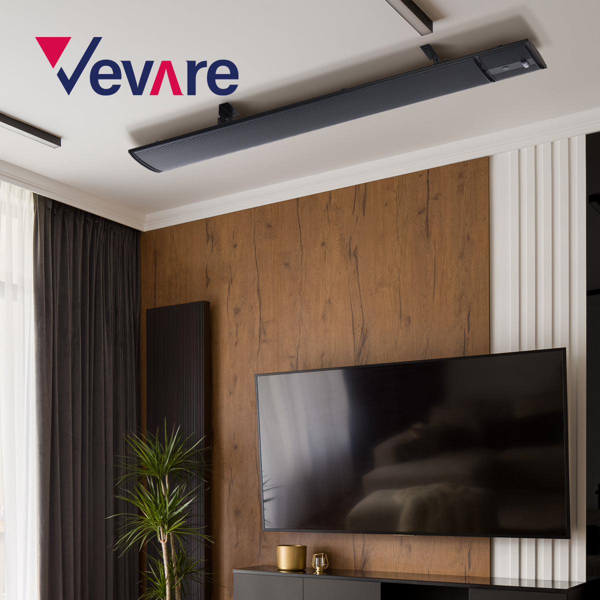 Vevare Strip Heater Radiant Infrared Electric Panel 3200W Remote Control Outdoor - Sunyee