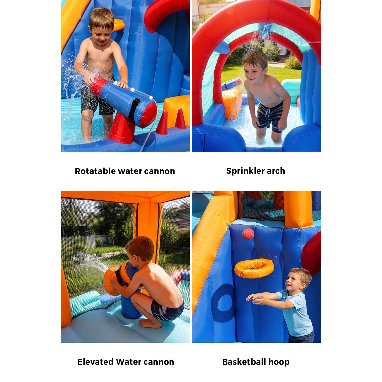 Airmyfun Inflatable Water Park Kids Giant Bouncy Castle Pool Slides Play Centre