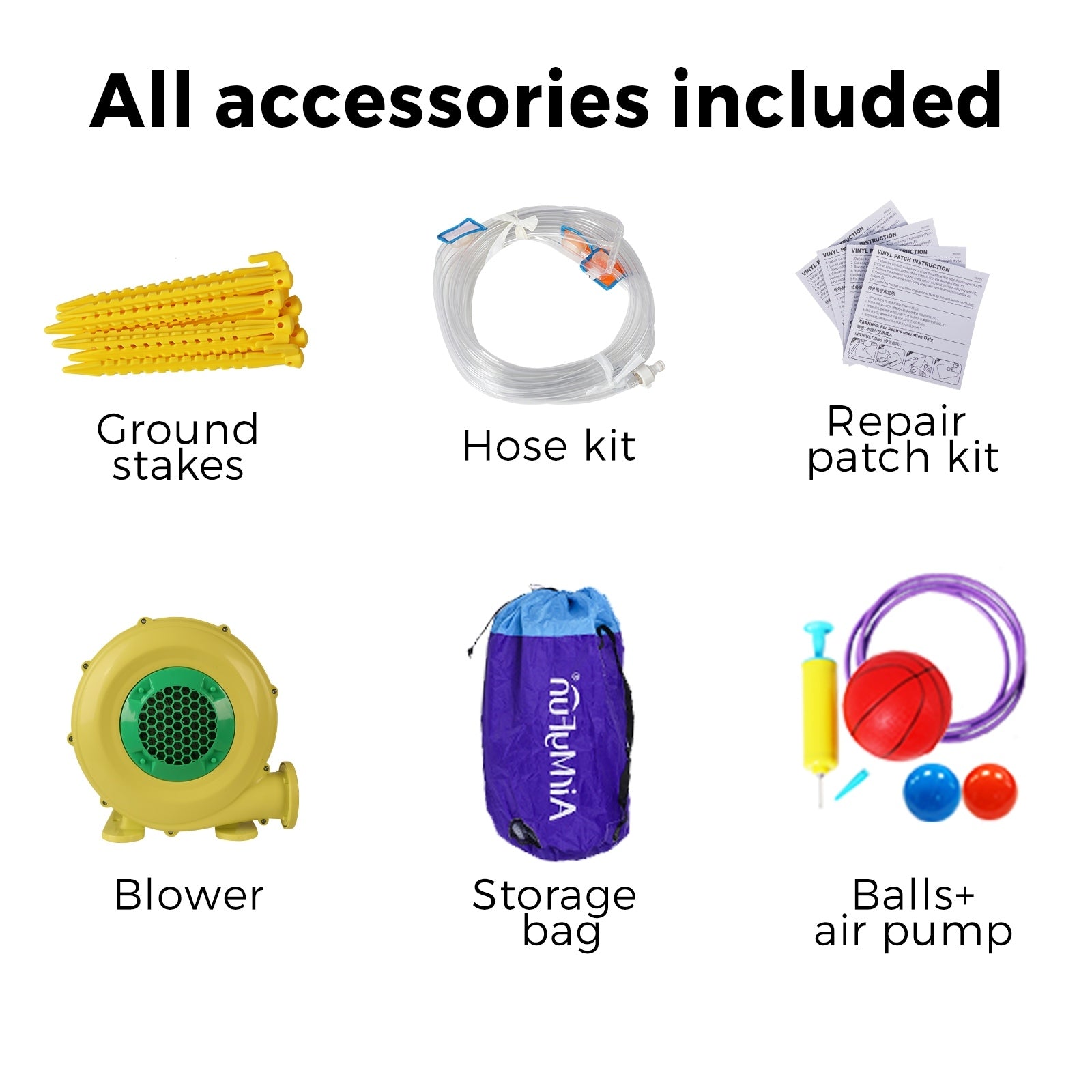 AirMyFun 11 Play Zones Inflatable Trampoline Bounce House Jumping Water Slide - Sunyee