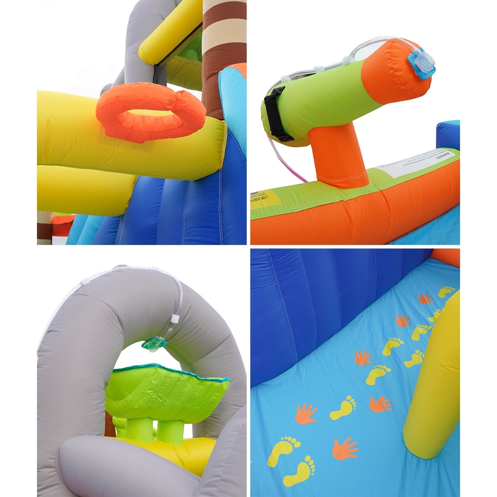 AirMyFun 12 Play Zones Inflatable Dual Water Slide Animal Theme Jumping Castle - Sunyee