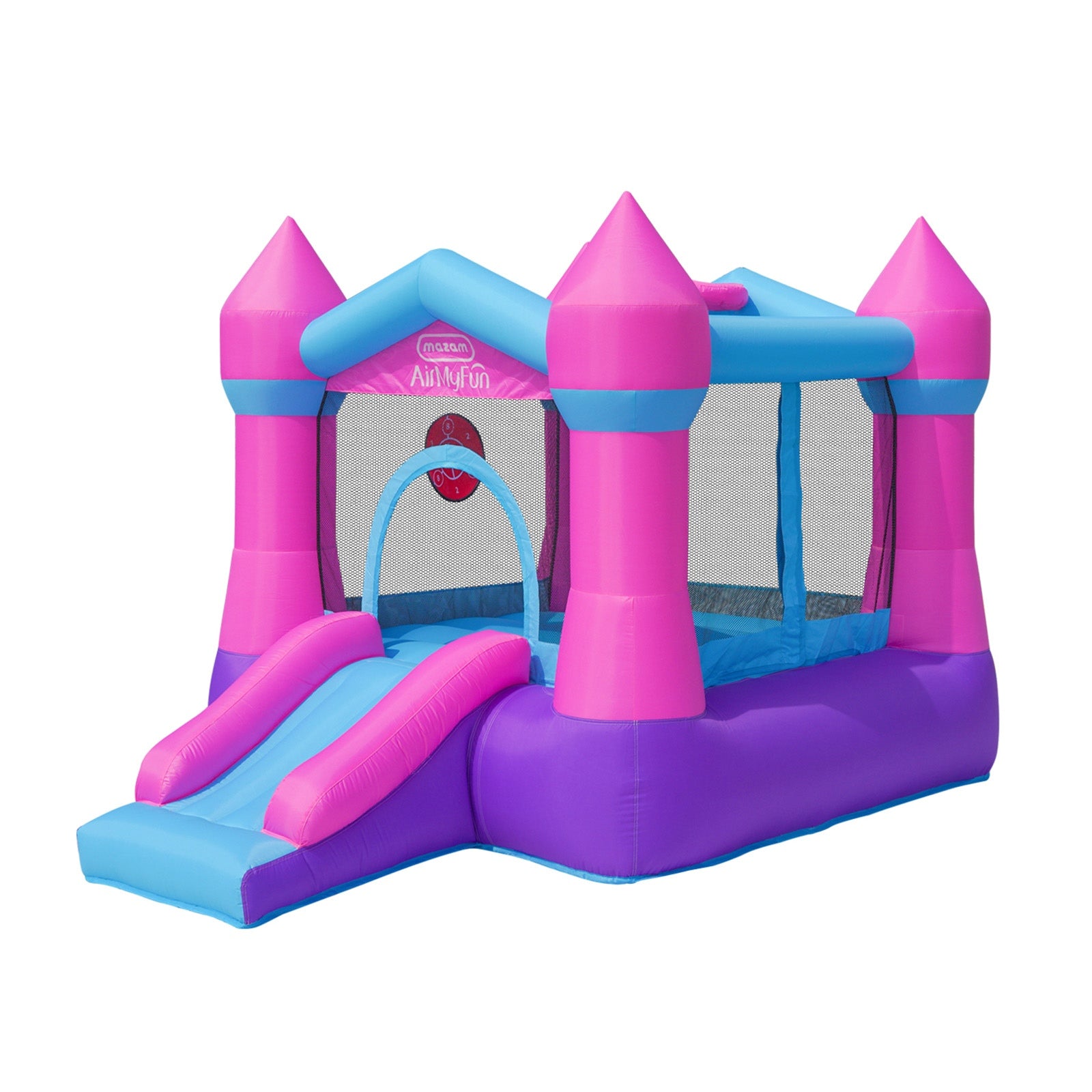 AirMyFun Inflatable Bouncy Castle Kids Dry Jump Slide Bounce House Play Toy