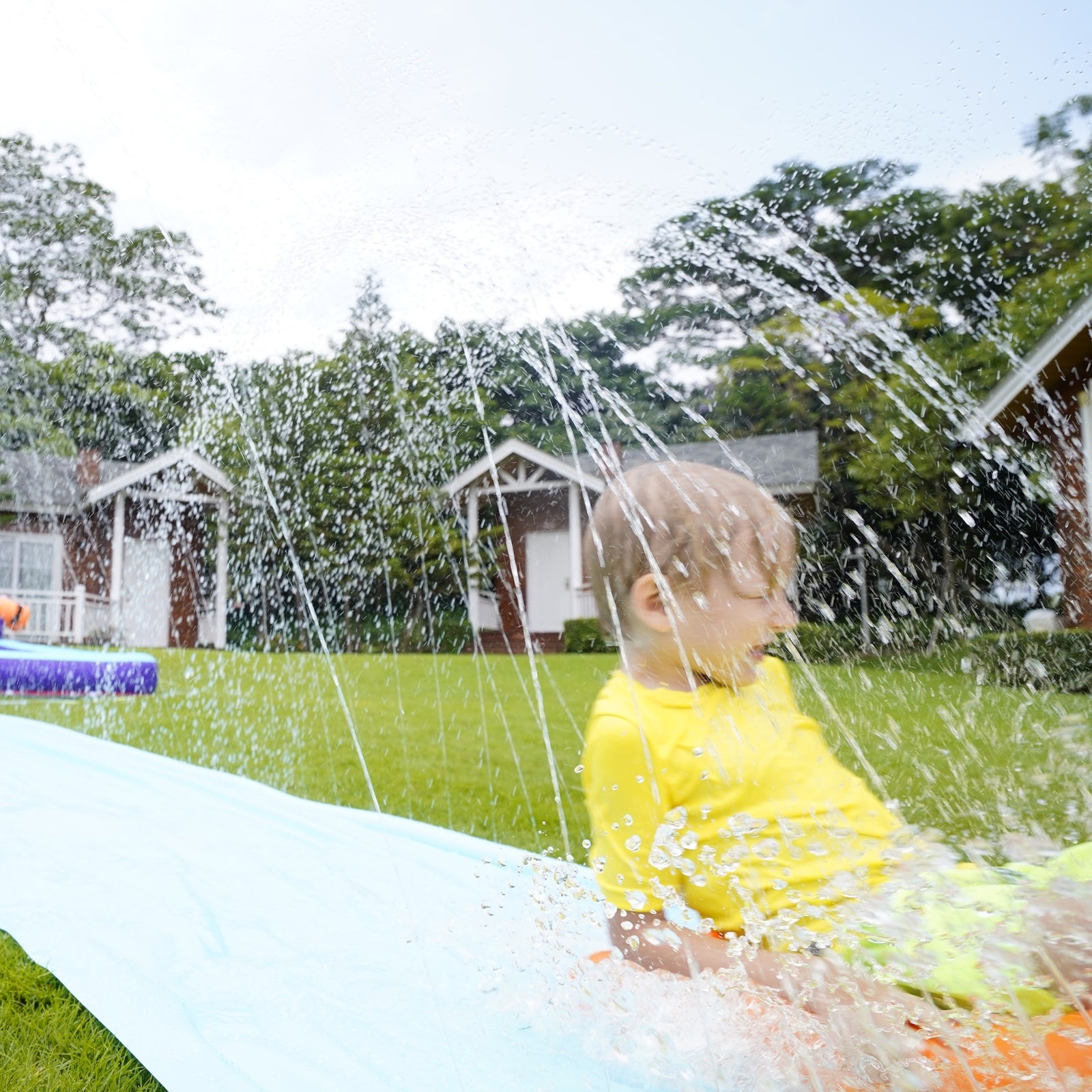 AirMyFun Inflatable WaterSlide Trampoline Castle Bounce House Splash Jumping Toy - Sunyee