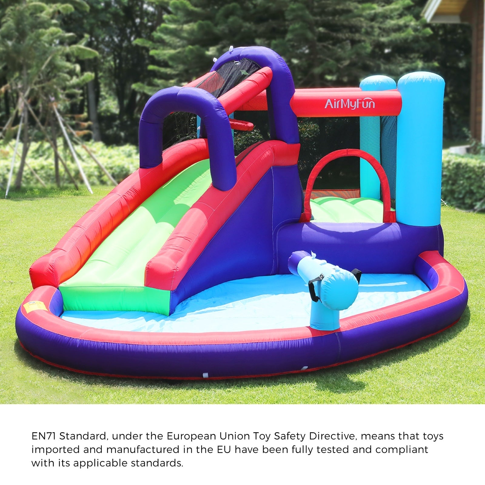 AirMyFun Inflatable Bounce House Water Slide Outdoor Jumping Castle Kids Toy - Sunyee