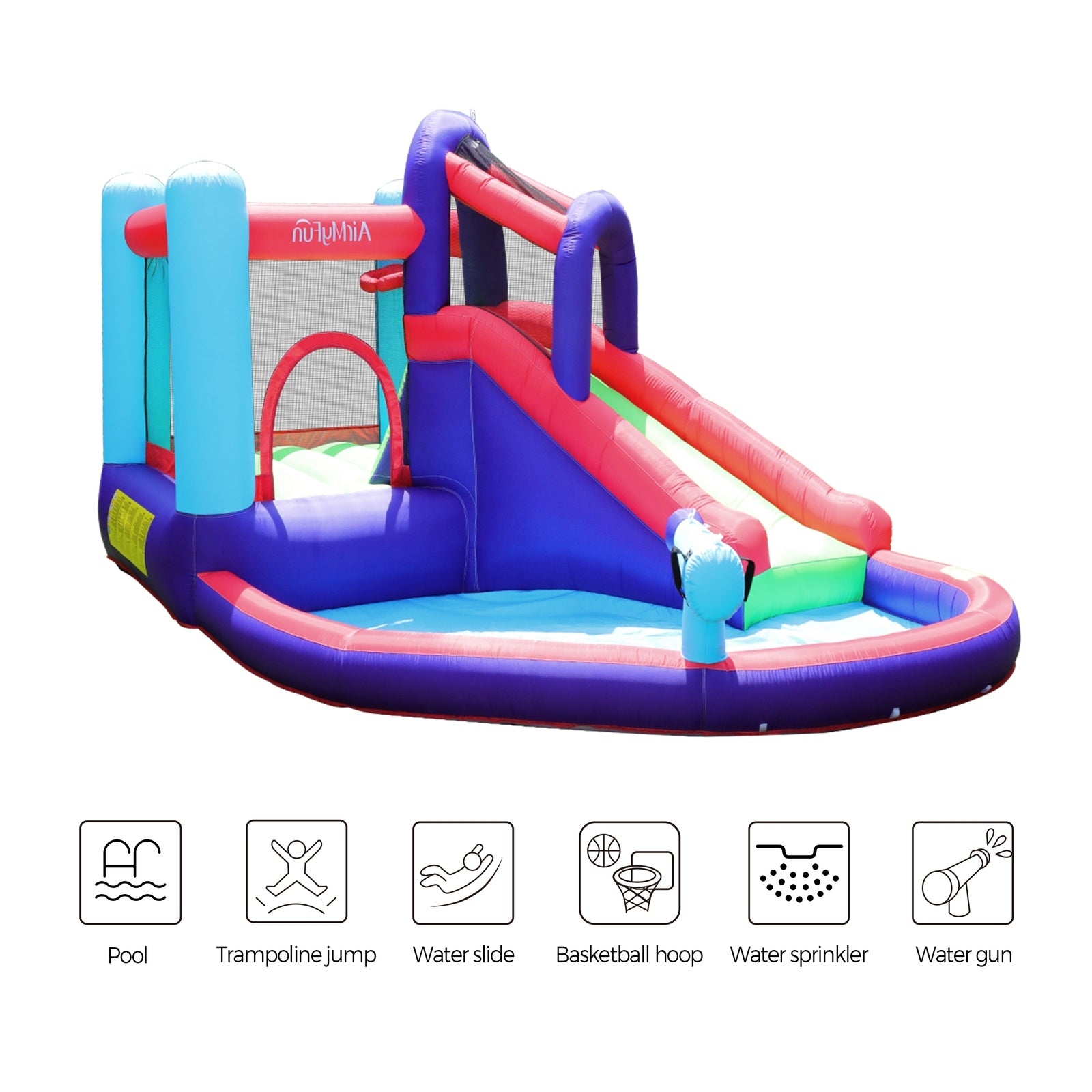 AirMyFun Inflatable Bounce House Water Slide Outdoor Jumping Castle Kids Toy - Sunyee
