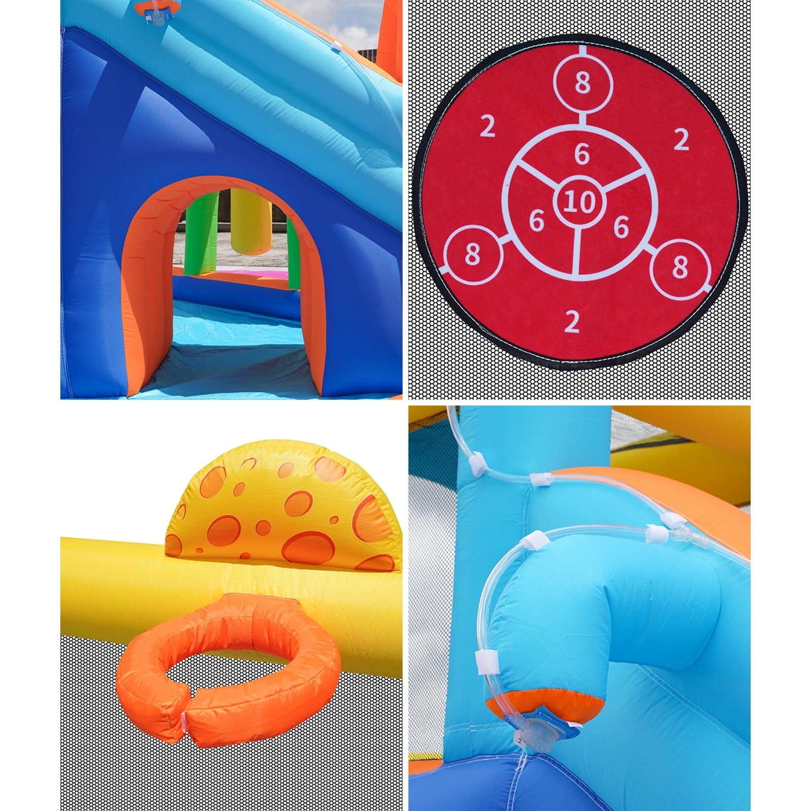 AirMyFun 12 Play Zones Inflatable Trampoline Castle Space Theme Water Slide - Sunyee