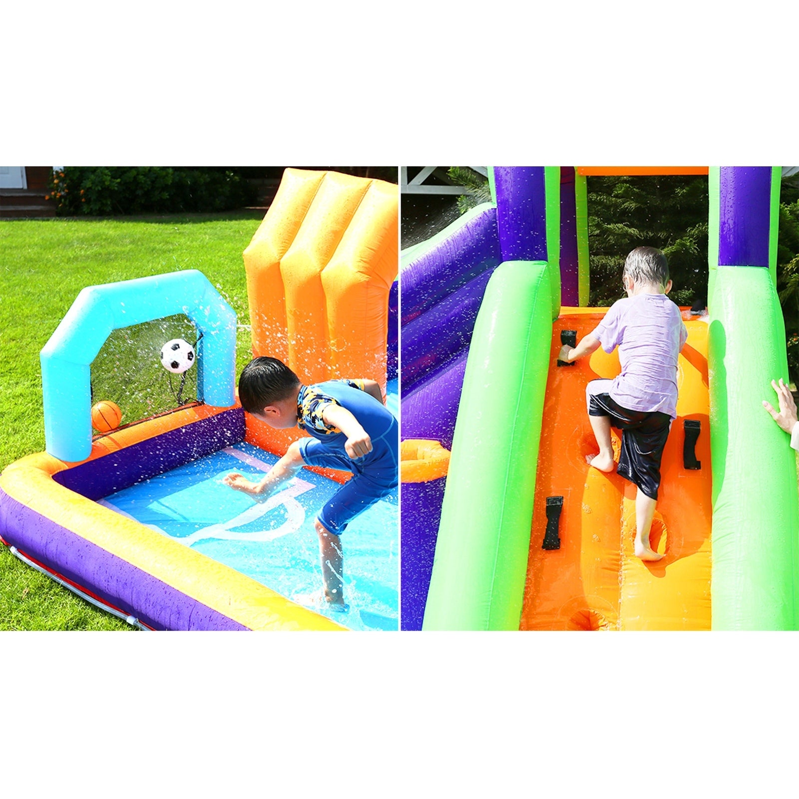 AirMyFun Inflatable Water Slide Kids Bounce House Jumping Castle Play Pool Gift - Sunyee