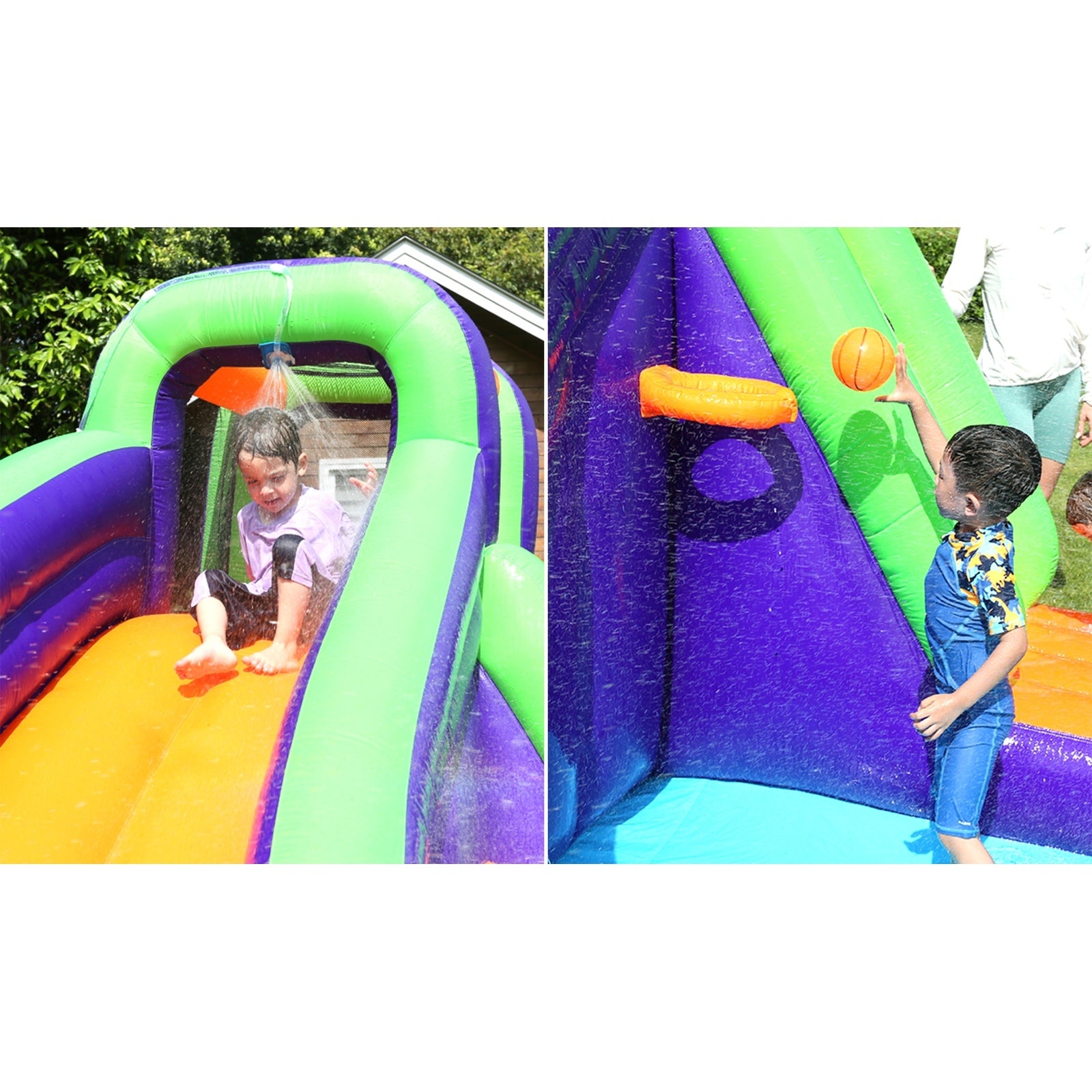 AirMyFun Inflatable Water Slide Kids Bounce House Jumping Castle Play Pool Gift - Sunyee