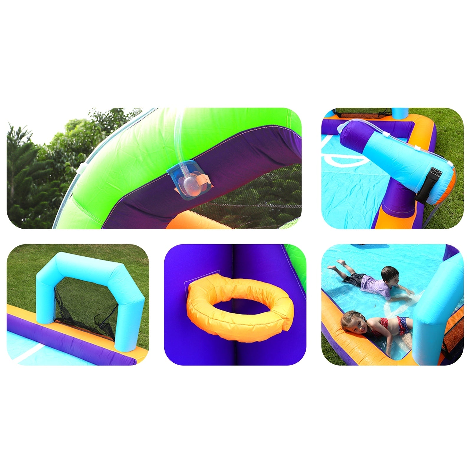 AirMyFun Inflatable Water Slide Kids Bounce House Jumping Castle Play Pool Gift - Sunyee