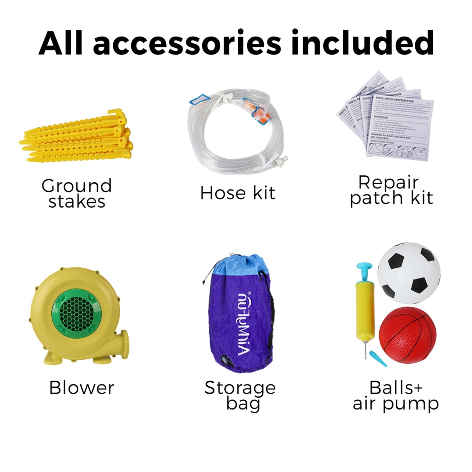 AirMyFun Inflatable Water Slide Kids Bounce House Jumping Castle Play Pool Gift - Sunyee