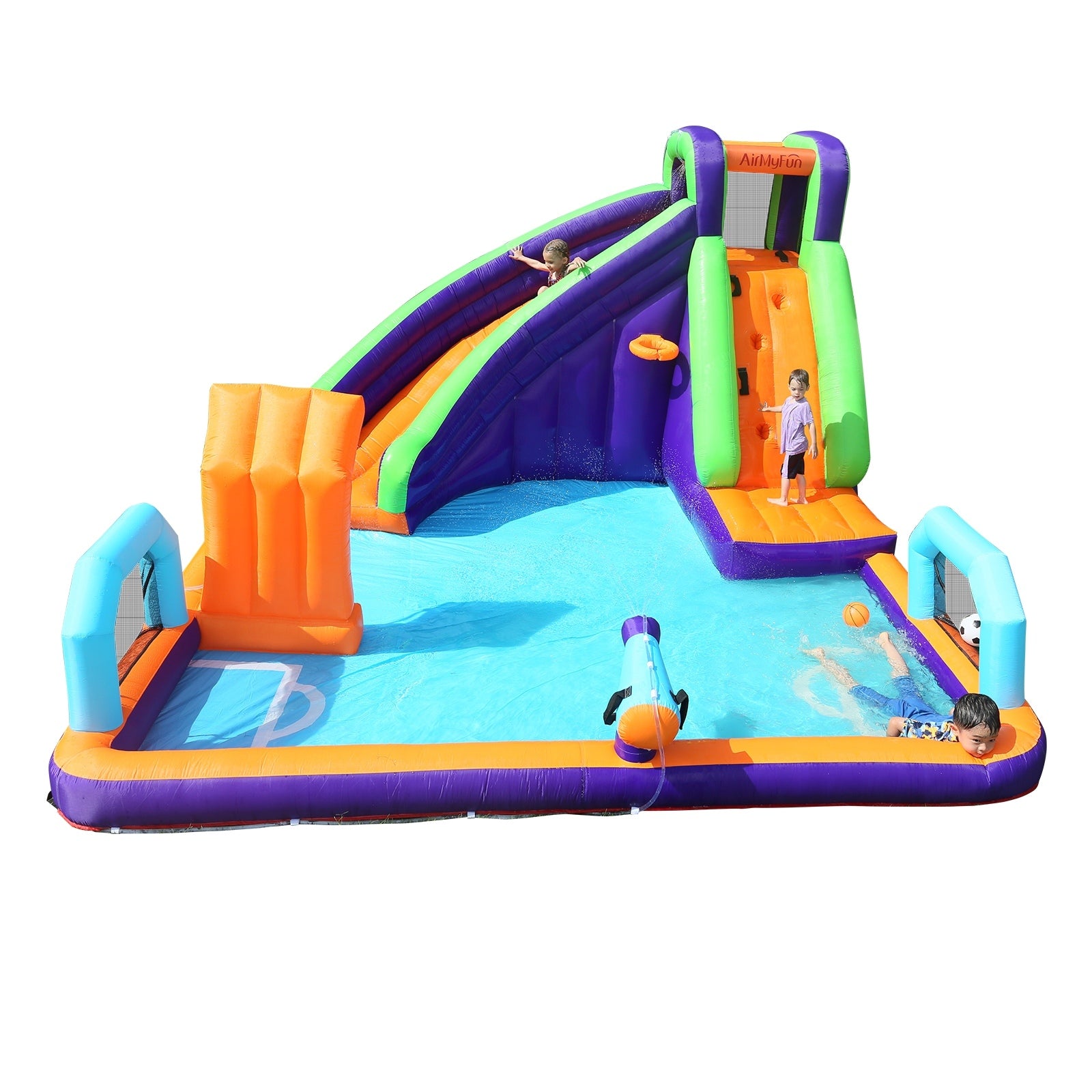 AirMyFun Inflatable Water Slide Kids Bounce House Jumping Castle Play Pool Gift - Sunyee