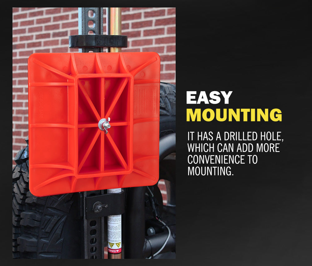 Hi Lift Jack Base Plate for Sand Mud Snow Grass 4WD 4x4 Offroad Recovery - Sunyee