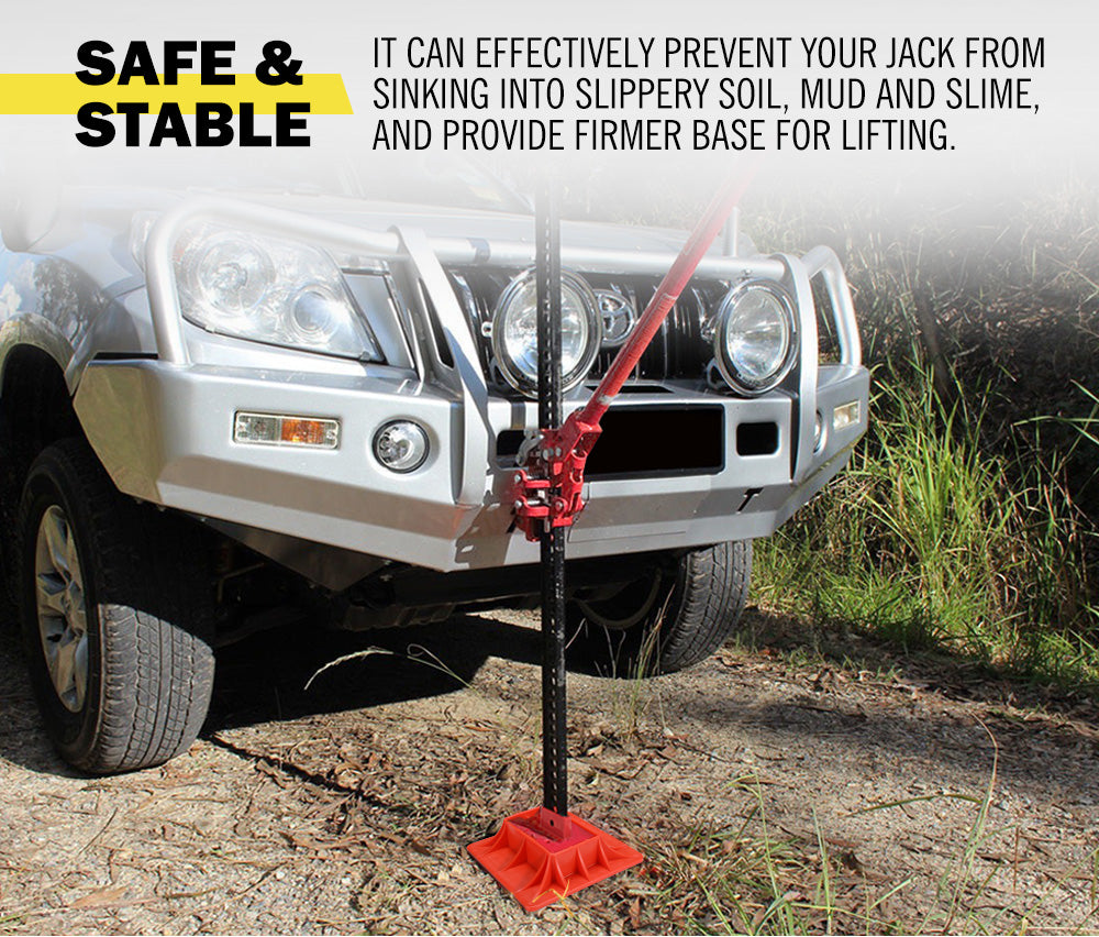 Hi Lift Jack Base Plate for Sand Mud Snow Grass 4WD 4x4 Offroad Recovery - Sunyee
