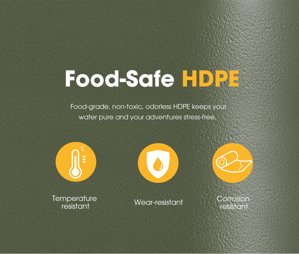 ZUNI Water Container Jerry Can Bucket Camping Outdoor Storage Barrel 12L Green - Sunyee