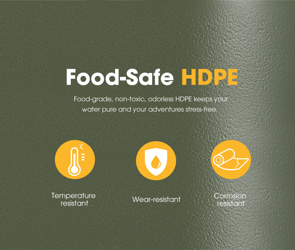 ZUNI Water Container Jerry Can Bucket Camping Outdoor Storage Barrel 25L Green - Sunyee