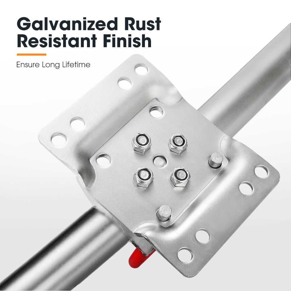 Jockey Wheel 10" Inch Swing Up Rubber Wheel 1000kg Caravan Boat Trailer - Sunyee