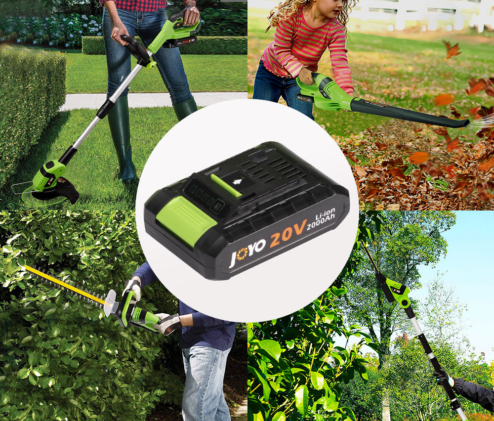 20V 2.0AH Replacement Battery For JOYO Leaf Blower Grass Hedge Trimmer Cordless Garden Tools - Sunyee