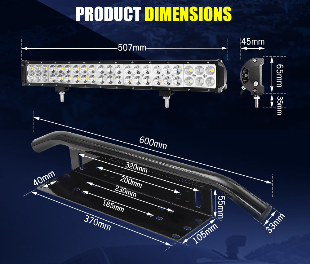 Lightfox 20inch Led Light Bar 1 Lux @ 400M IP68 6,990 Lumens - Sunyee