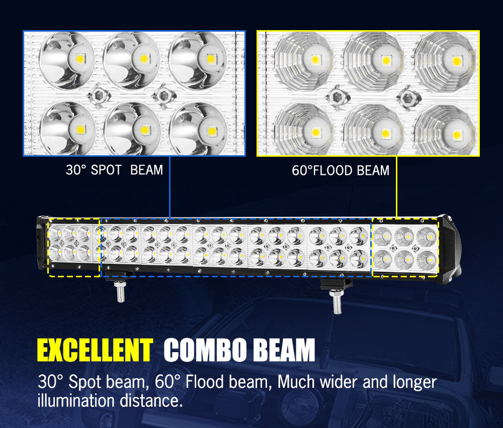 Lightfox 20inch Led Light Bar 1 Lux @ 400M IP68 6,990 Lumens - Sunyee