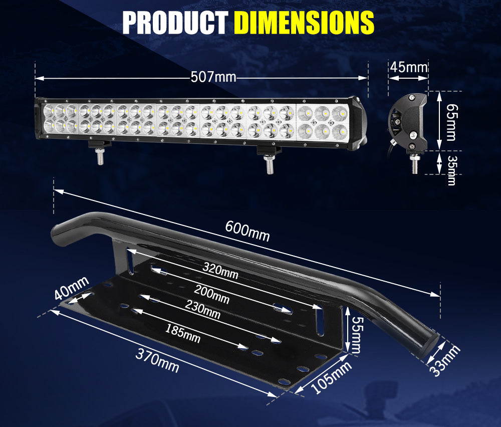 Lightfox 20inch Led Light Bar 1 Lux @ 400M IP68 6,990 Lumens - Sunyee