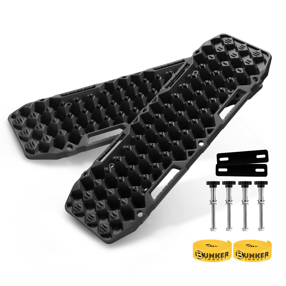 BUNKER INDUST Pair 10T Recovery Tracks Black - Sunyee