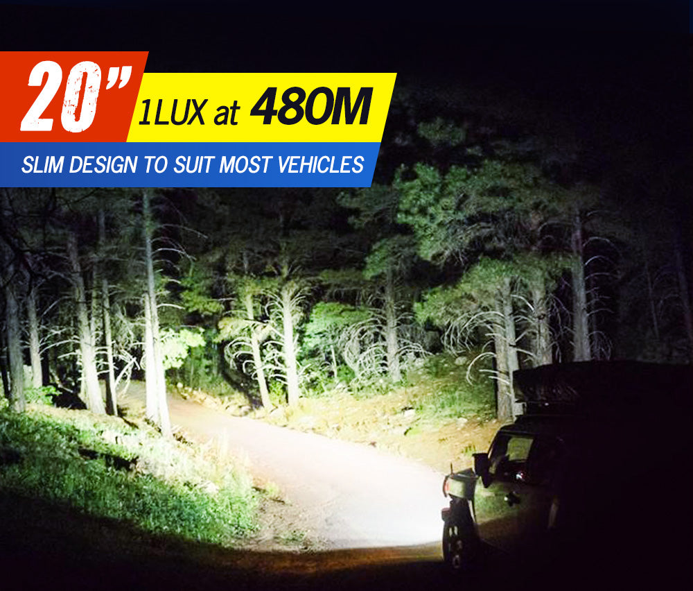 Lightfox 20inch Led Light Bar 1 Lux @ 480M IP68 8,950 Lumens - Sunyee