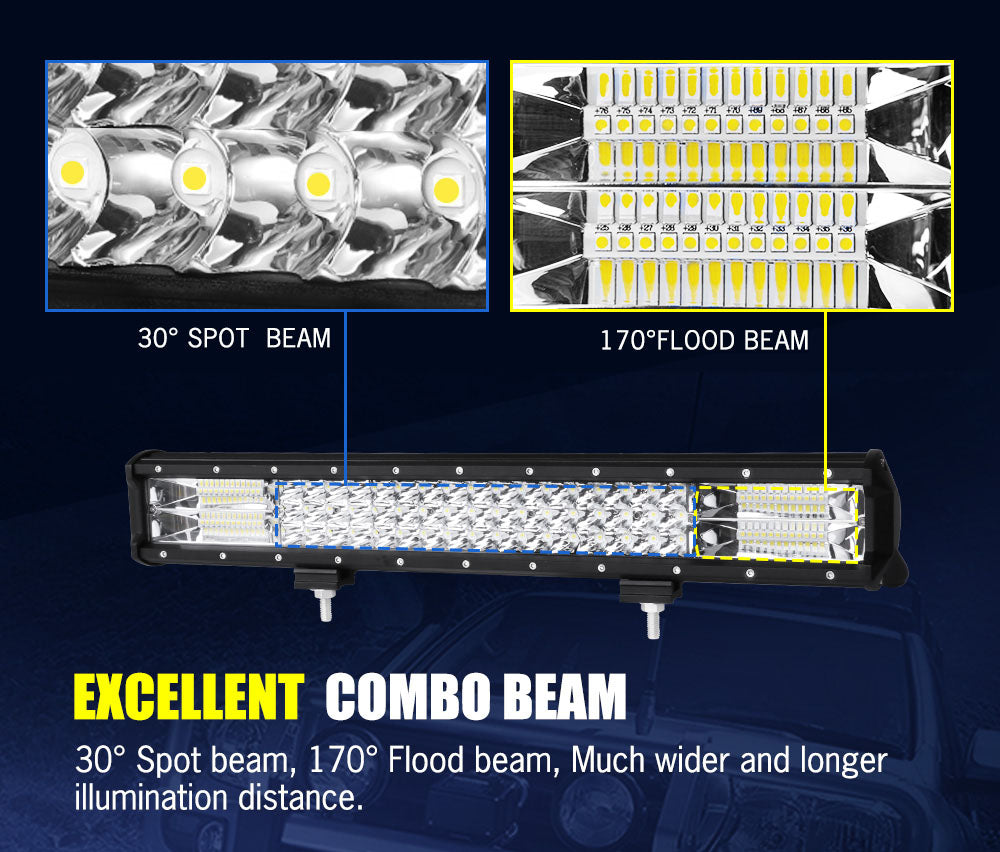 Lightfox 20inch Led Light Bar 1 Lux @ 480M IP68 8,950 Lumens - Sunyee