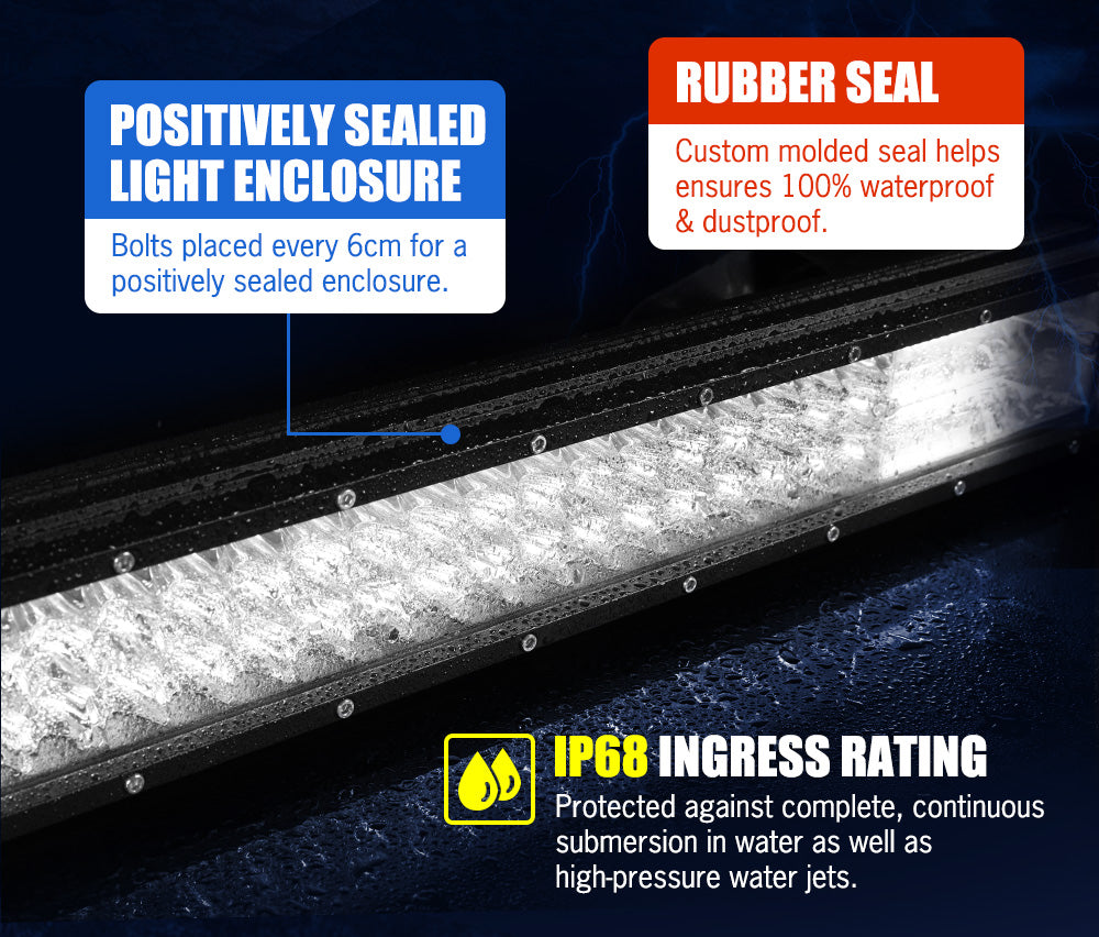 Lightfox 20inch Led Light Bar 1 Lux @ 480M IP68 8,950 Lumens - Sunyee