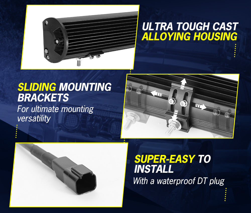 Lightfox 20inch Led Light Bar 1 Lux @ 480M IP68 8,950 Lumens - Sunyee