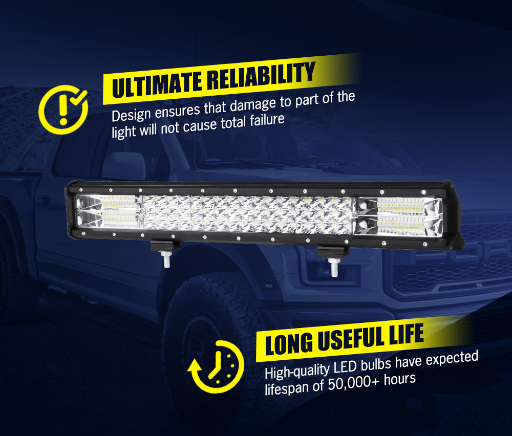 Lightfox 20inch Led Light Bar 1 Lux @ 480M IP68 8,950 Lumens - Sunyee