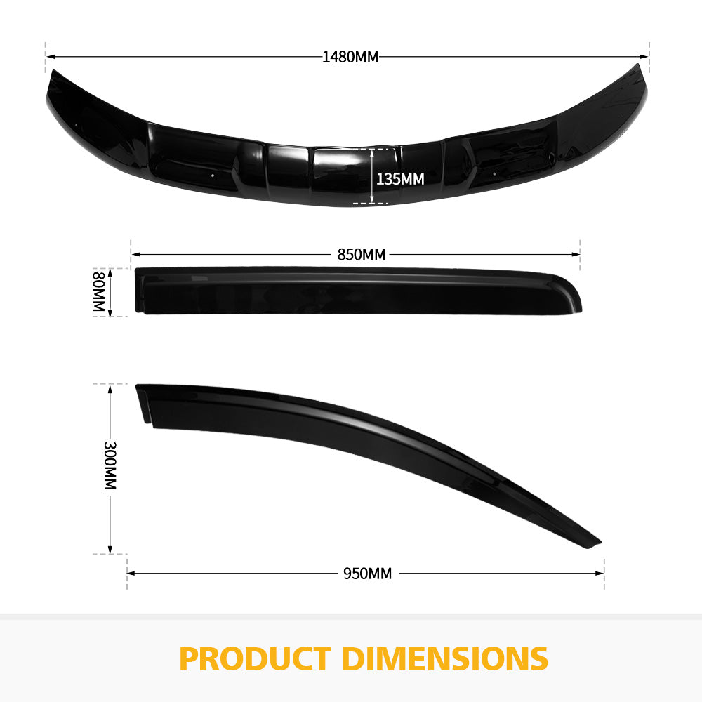 Bonnet Protector & Weather Shield Visor suit Mitsubishi Triton MQ 2015-2019 - Sunyee