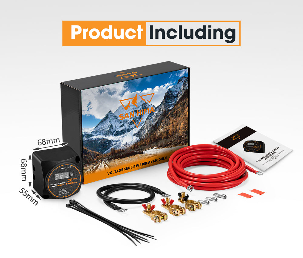 San Hima Voltage Sensitive Relay 12V VSR 140A Dual Battery System - Sunyee