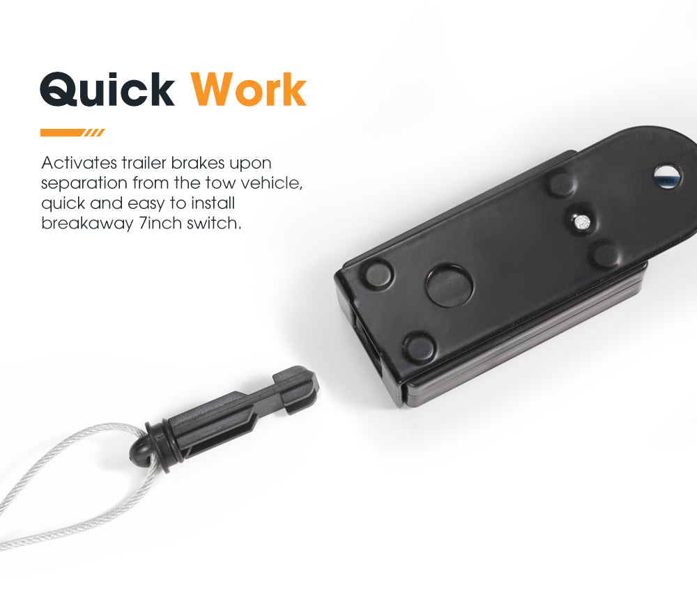 Break Away System with Battery& Switch Trailer Float Boat Electric Breakaway - Sunyee