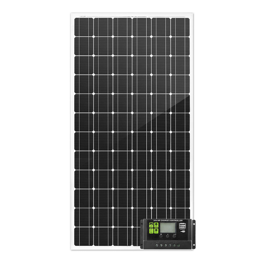 250W 12V Solar Panel Kit Mono Fixed Camping Caravan Boat Power Battery Charging - Sunyee